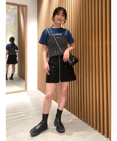 FREE'S MART（フリーズマート）の「◆チュールフリルペプラムビスチェ（シャツ/ブラウス・レディース・ホワイト/ブルー/グレー・FREE）」の22枚目の写真