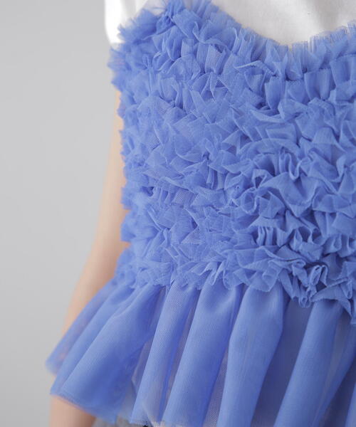 FREE'S MART（フリーズマート）の「◆チュールフリルペプラムビスチェ（シャツ/ブラウス・レディース・ホワイト/ブルー/グレー・FREE）」の15枚目の写真