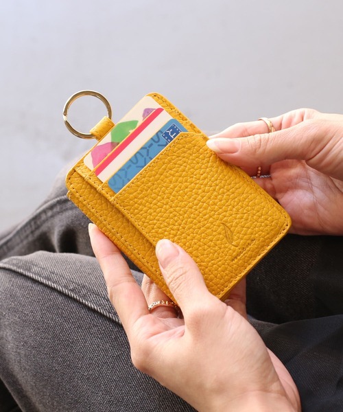 mieno] spira 本革レザー ミニ財布 スキミング防止 キーケース（キー