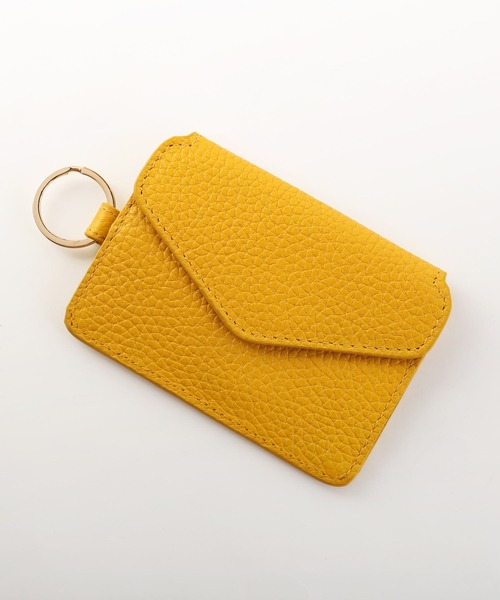 mieno] spira 本革レザー ミニ財布 スキミング防止 キーケース（キー