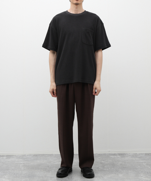 INHERIT（インヘリット）の「パイルポケットクルーN（Tシャツ/カットソー・メンズ・チャコールグレー/ベージュ系その他/ホワイト・LARGE/MEDIUM）」の17枚目の写真