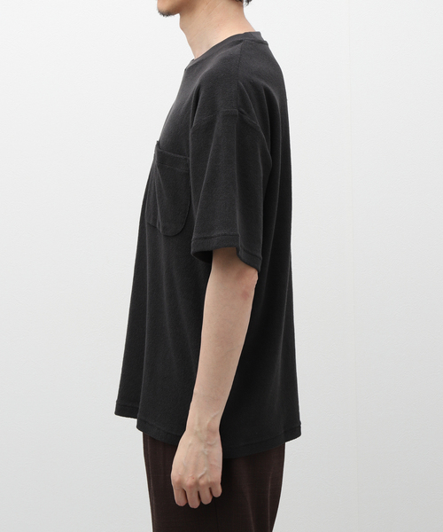 INHERIT（インヘリット）の「パイルポケットクルーN（Tシャツ/カットソー・メンズ・チャコールグレー/ベージュ系その他/ホワイト・LARGE/MEDIUM）」の19枚目の写真