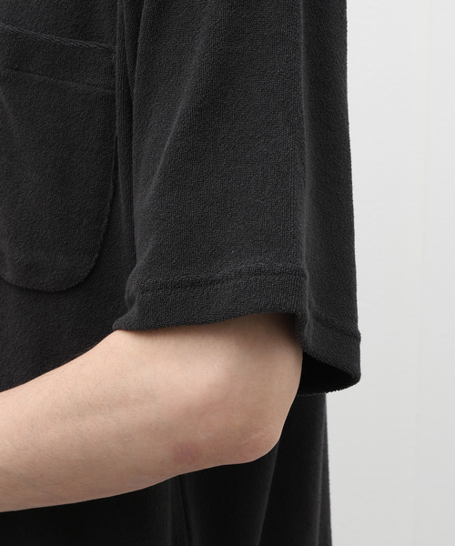 INHERIT（インヘリット）の「パイルポケットクルーN（Tシャツ/カットソー・メンズ・チャコールグレー/ベージュ系その他/ホワイト・LARGE/MEDIUM）」の14枚目の写真