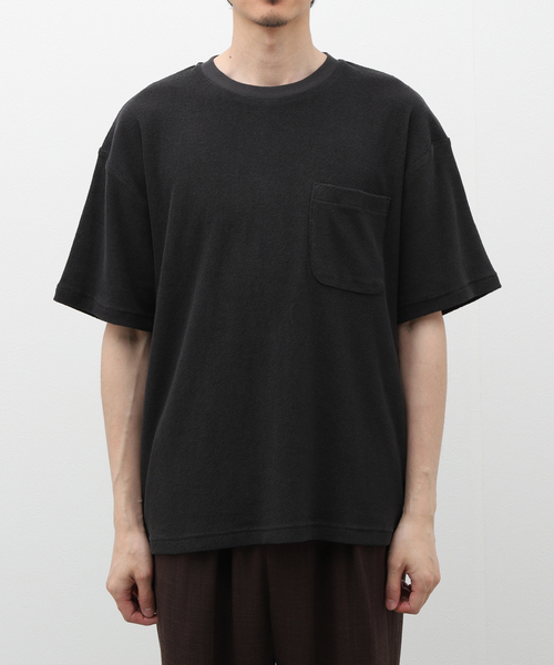 INHERIT（インヘリット）の「パイルポケットクルーN（Tシャツ/カットソー・メンズ・チャコールグレー/ベージュ系その他/ホワイト・LARGE/MEDIUM）」の21枚目の写真