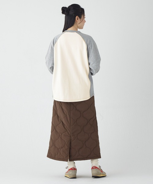 KRIFF MAYER Lady's Collection(クリフメイヤーレディースコレクション)の「レトロ切替スウェット(スウェット・レディース・ネイビー/ブラウン/ワインレッド/グリーン/オフホワイト/グレー・MEDIUM/LARGE)」の12枚目の写真