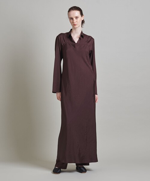 LOEFF(ロエフ)の「<LOEFF>フリュイド シャツ(シャツ/ブラウス・レディース・ダークブラウン/ダークグレー・0/1)」の9枚目の写真