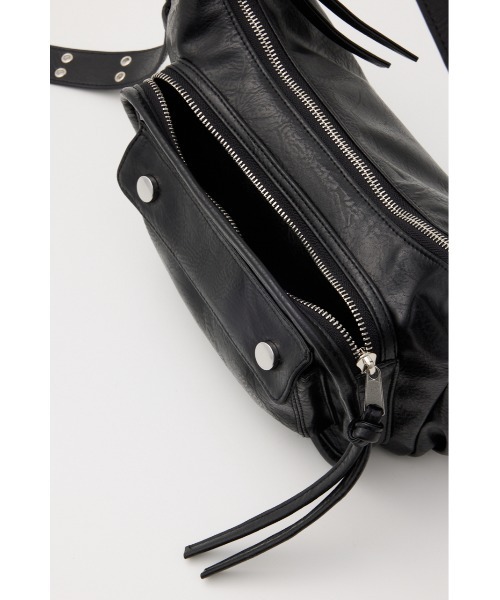 SLY（スライ）の「MANY POCKET CROSS BAG メニー ポケット クロス バッグ（ショルダーバッグ・レディース・ブラウン/ブラック・FREE）」の9枚目の写真