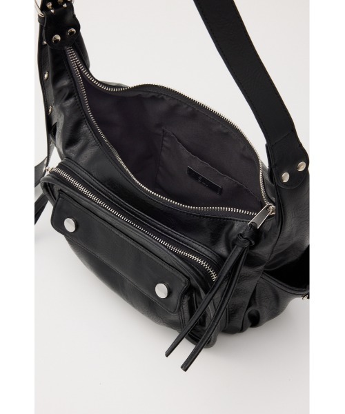 SLY（スライ）の「MANY POCKET CROSS BAG メニー ポケット クロス バッグ（ショルダーバッグ・レディース・ブラウン/ブラック・FREE）」の10枚目の写真