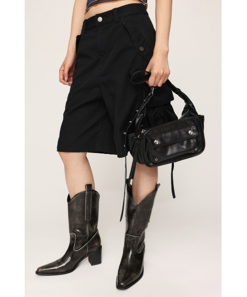 SLY（スライ）の「MANY POCKET CROSS BAG メニー ポケット クロス バッグ（ショルダーバッグ・レディース・ブラウン/ブラック・FREE）」の14枚目の写真