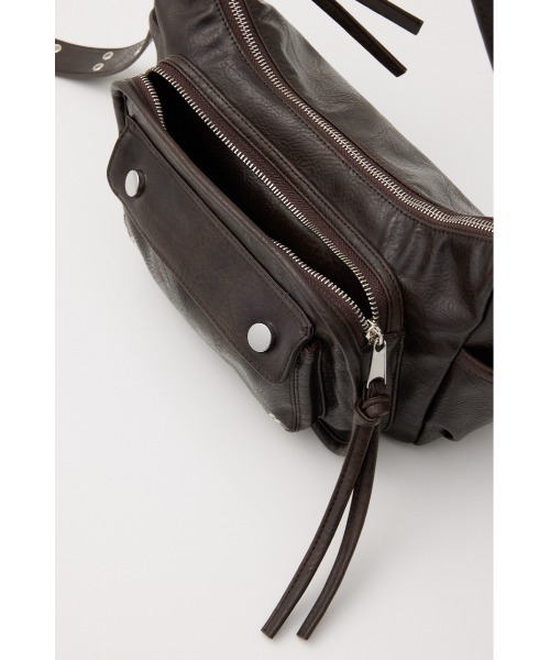 SLY（スライ）の「MANY POCKET CROSS BAG メニー ポケット クロス バッグ（ショルダーバッグ・レディース・ブラウン/ブラック・FREE）」の22枚目の写真