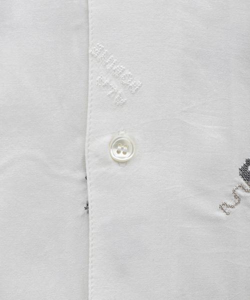 417 EDIFICE（フォーワンセブンエディフィス）の「SAJOU オープンカラーシャツ2（シャツ/ブラウス・メンズ・ブラック/ホワイト・MEDIUM/LARGE）」の13枚目の写真