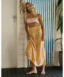 BILLABONG レディース MIDI MOMENT スカート 【2024年夏モデル】/ビラボンフラワーモチーフ総柄スカート
