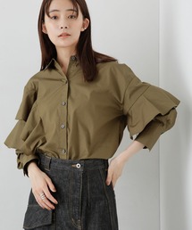 【ZOZO限定】アシメラッフルシャツ