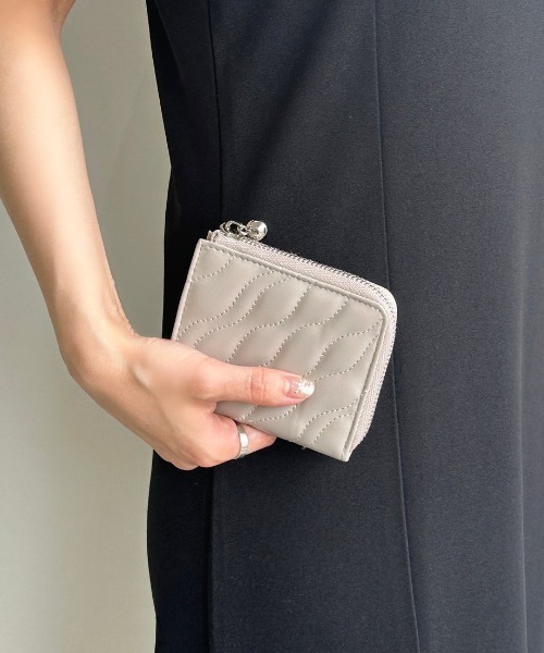 【BEAURE/ビュレ】コンビレザー ウエーブキルト ミニウォレット（財布）｜Beau're（ヴュレ）