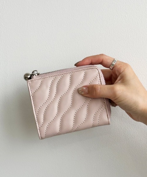 【BEAURE/ビュレ】コンビレザー ウエーブキルト ミニウォレット（財布）｜Beau're（ヴュレ）