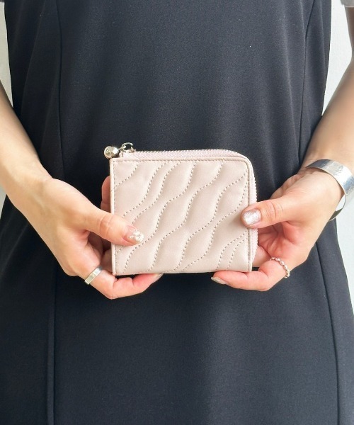 【BEAURE/ビュレ】コンビレザー ウエーブキルト ミニウォレット（財布）｜Beau're（ヴュレ）