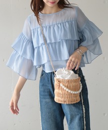 SETUP7 | 【SETUP7】パールハンドルショルダーかごバッグ KNF(かごバッグ)