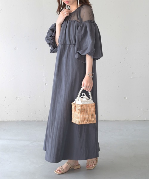 SETUP7（セットアップセブン）の「【SETUP7】パールハンドルショルダーかごバッグ KNF（かごバッグ・レディース・マルチ/その他2・FREE）」の4枚目の写真