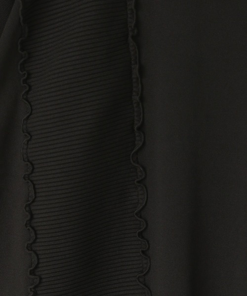 yuw(ユウ)の「【マシンウォッシャブル可能】パネルメローニットワンピース 133767(ワンピース・レディース・ブラック/レッド/ブラウン・FREE)」の14枚目の写真