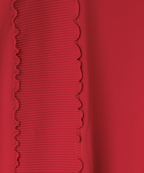 yuw(ユウ)の「【マシンウォッシャブル可能】パネルメローニットワンピース 133767(ワンピース・レディース・ブラック/レッド/ブラウン・FREE)」の12枚目の写真