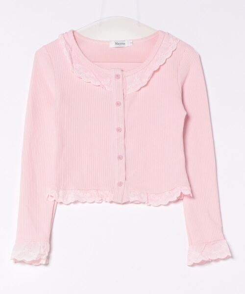 Mayree（メイリー）の「【Mayree】フリル レース ブラウス（シャツ/ブラウス・レディース・ホワイト/ピンク・SMALL/MEDIUM/LARGE）」の7枚目の写真