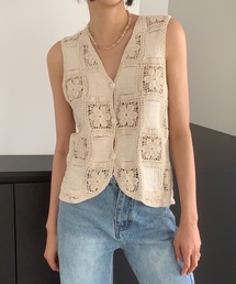 Didot.showroom | クロッシェレースベスト(ベスト)