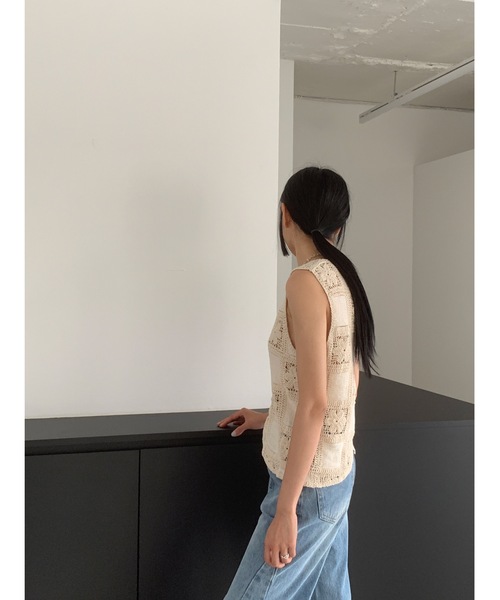 Didot.showroom（ディドット ショールーム）の「クロッシェレースベスト（ベスト・レディース・ベージュ・FREE）」の17枚目の写真