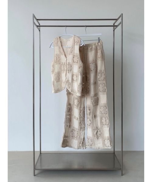 Didot.showroom（ディドット ショールーム）の「クロッシェレースベスト（ベスト・レディース・ベージュ・FREE）」の6枚目の写真