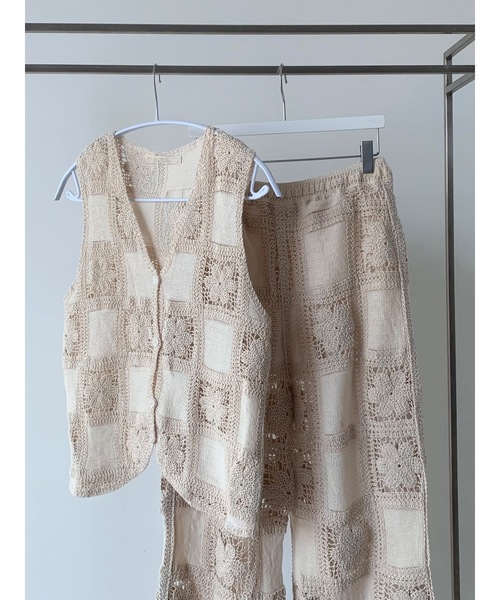 Didot.showroom（ディドット ショールーム）の「クロッシェレースベスト（ベスト・レディース・ベージュ・FREE）」の7枚目の写真