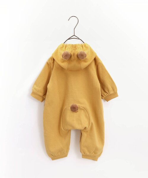 p.premier（ピードットプルミエ）の「こぐまのカバーオール（ロンパース・キッズ・ブラウン/ピンク/イエロー・70/80/90）」の3枚目の写真