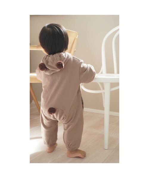 p.premier（ピードットプルミエ）の「こぐまのカバーオール（ロンパース・キッズ・ブラウン/ピンク/イエロー・70/80/90）」の12枚目の写真