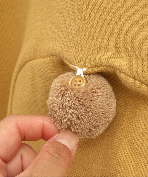 p.premier（ピードットプルミエ）の「こぐまのカバーオール（ロンパース・キッズ・ブラウン/ピンク/イエロー・70/80/90）」の8枚目の写真