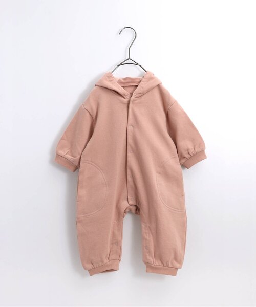 p.premier（ピードットプルミエ）の「こぐまのカバーオール（ロンパース・キッズ・ブラウン/ピンク/イエロー・70/80/90）」の4枚目の写真