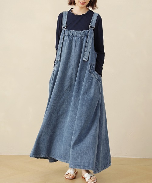 Doux Belle(ドゥーベル)の「ベーシックリブニットトップス(Tシャツ/カットソー・レディース・ネイビー/イエロー/ブラック/グレー/ブルー/オフホワイト・MEDIUM/LARGE/X-LARGE)」の17枚目の写真