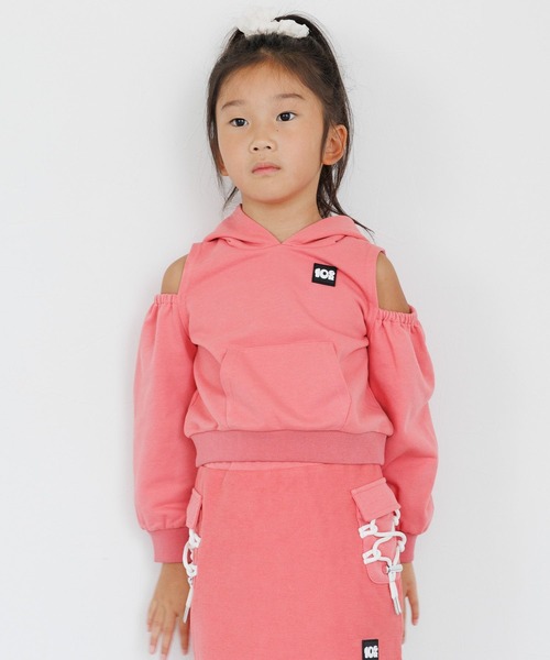 10C REPIPI（ジューシーレピピ）の「【10C REPIPI】カタアキスウェットパーカー（パーカー・キッズ・グレー/ブラック/ピンク・110cm/120cm/130cm）」の3枚目の写真