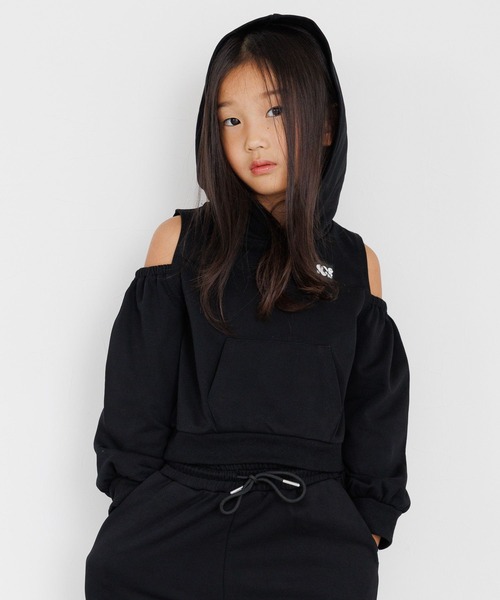 10C REPIPI（ジューシーレピピ）の「【10C REPIPI】カタアキスウェットパーカー（パーカー・キッズ・グレー/ブラック/ピンク・110cm/120cm/130cm）」の2枚目の写真