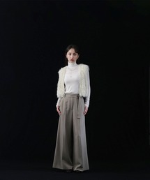 ◇【Oggi掲載】シャギーコンパクトニットベスト