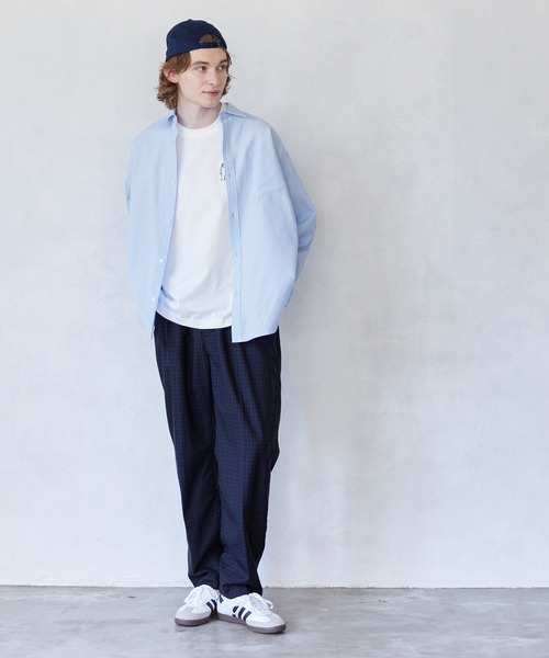 coca（coca）（コカ）の「【WEB限定セール】オックスフォード長袖シャツ（シャツ/ブラウス・メンズ・ブルー/ライトブルー/ブラック/ホワイト・XL/L/M）」の14枚目の写真