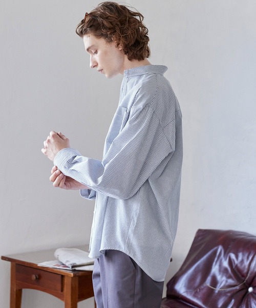 coca（coca）（コカ）の「【WEB限定セール】オックスフォード長袖シャツ（シャツ/ブラウス・メンズ・ブルー/ライトブルー/ブラック/ホワイト・XL/L/M）」の12枚目の写真