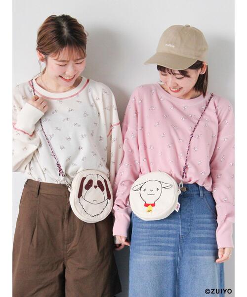 Marjan Pejoski 総柄カットソー　アーカイブ ロゴ総柄7分袖ニット｜MEN｜251HAC70-044G｜AZUL BY MOUSSY（アズール