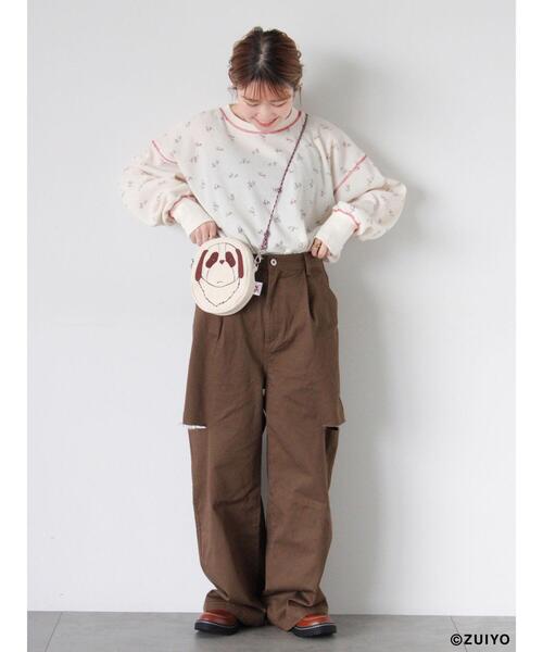 ehka sopo（エヘカソポ）の「【アルプスの少女ハイジ】総柄ワッフルカットソー（Tシャツ/カットソー・レディース・グレー/ピンク/キナリ・F）」の15枚目の写真