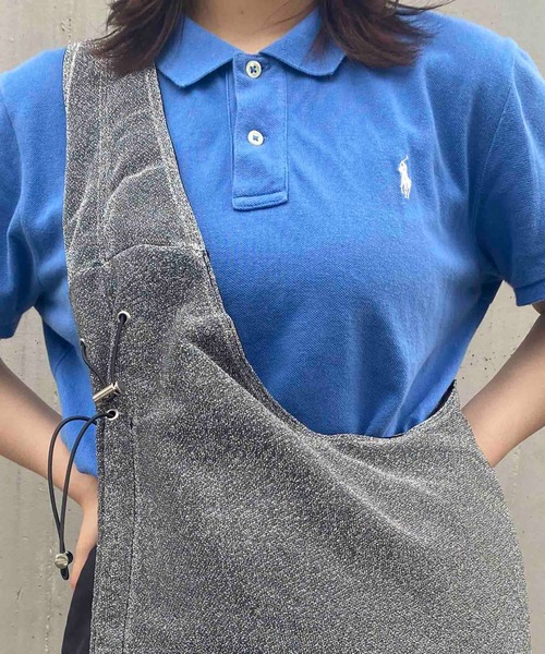 WEGO（ウィゴー）の「WEGO/ラメギャザーバッグ（トートバッグ・レディース・ブラック/グレー・FREE）」の6枚目の写真