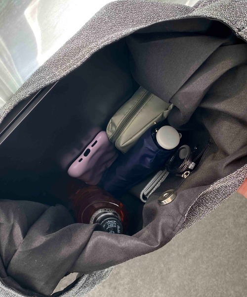 WEGO（ウィゴー）の「WEGO/ラメギャザーバッグ（トートバッグ・レディース・ブラック/グレー・FREE）」の22枚目の写真