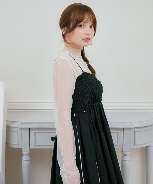 ems excite（エムズエキサイト）の「アソートメロウシアーインナー（Tシャツ/カットソー・レディース・アイボリー/ブラック/オフホワイト/ナチュラル・FREE）」の16枚目の写真