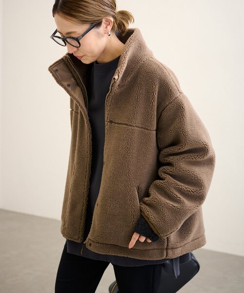 FRAMeWORK（フレームワーク）の「≪追加≫ウールボアスタンドブルゾン