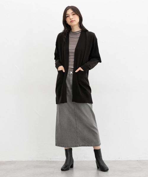 ヒアルロン酸ロングカーデ（カーディガン/ボレロ）｜Honeys（ハニーズ