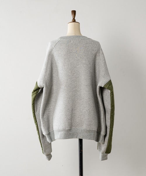 INTER FACTORY（インターファクトリー）の「NANA - ドッキングスウェット - made in INTER FACTORY（スウェット・レディース・グレー・MEDIUM/LARGE）」の7枚目の写真