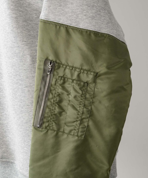 INTER FACTORY（インターファクトリー）の「NANA - ドッキングスウェット - made in INTER FACTORY（スウェット・レディース・グレー・MEDIUM/LARGE）」の2枚目の写真