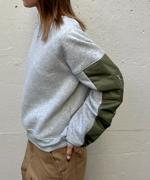 INTER FACTORY（インターファクトリー）の「NANA - ドッキングスウェット - made in INTER FACTORY（スウェット・レディース・グレー・MEDIUM/LARGE）」の11枚目の写真