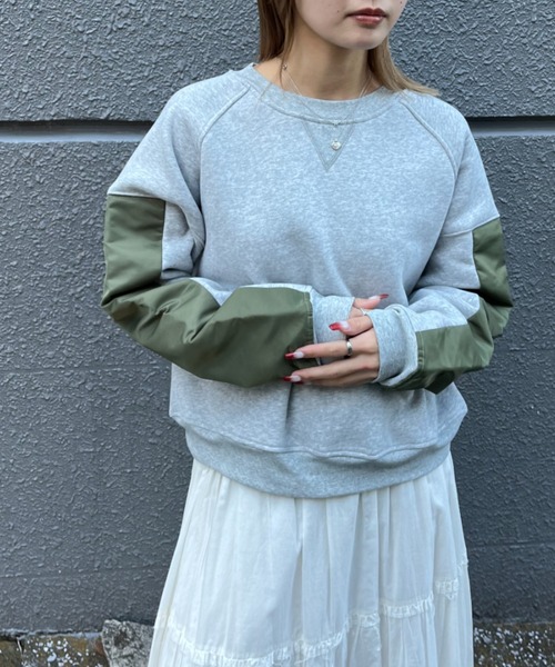 INTER FACTORY（インターファクトリー）の「NANA - ドッキングスウェット - made in INTER FACTORY（スウェット・レディース・グレー・MEDIUM/LARGE）」の18枚目の写真